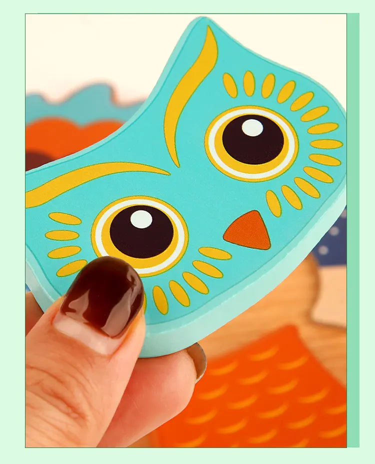 Puzzle en Bois 3D pour Enfants – Apprentissage Ludique et Cognition Précoce !
