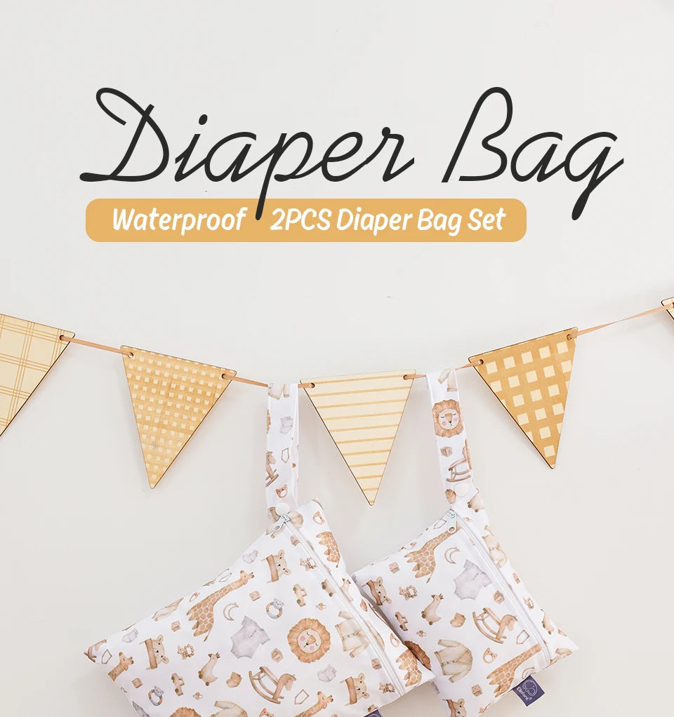 Mini Sac à Langer Imperméable – Pratique, Compact et Éco-Responsable !