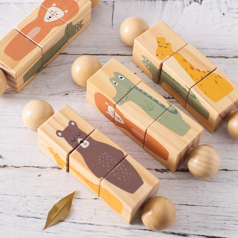 Hochets animaux puzzle et sonores