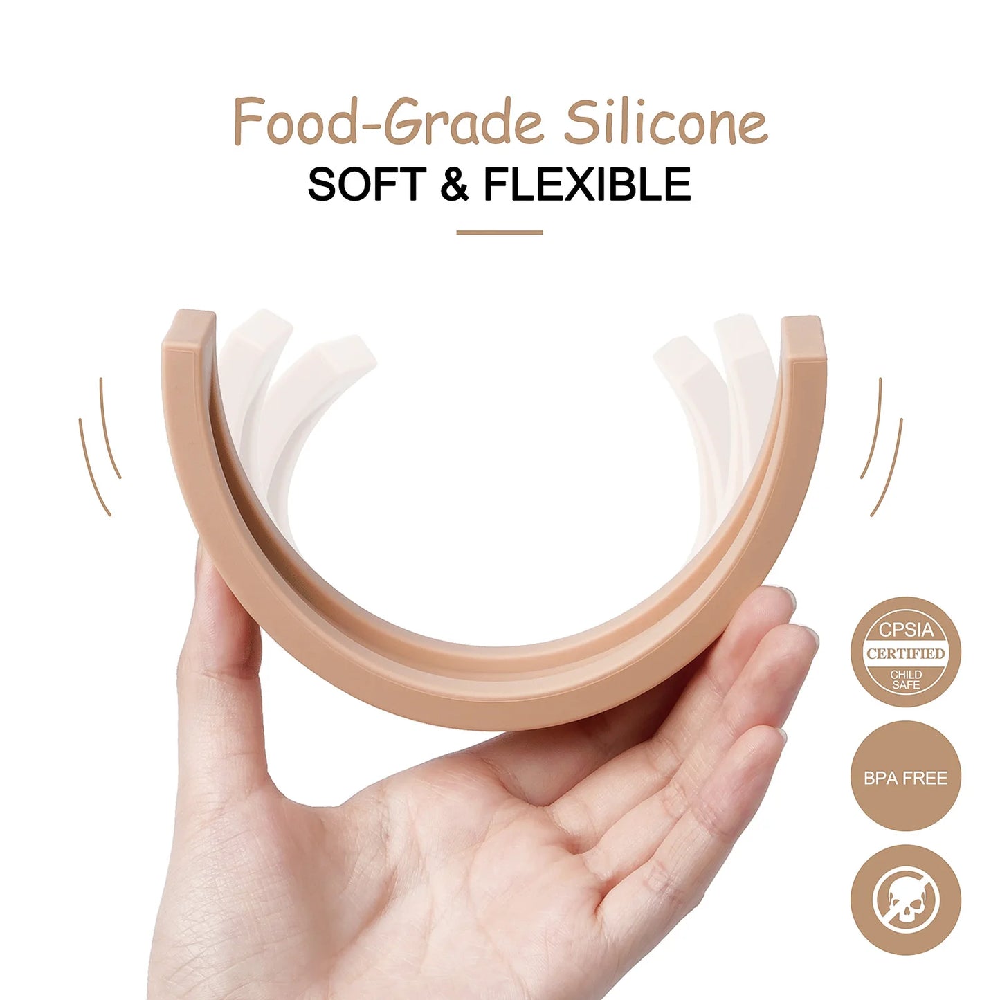 Ensemble de Blocs de Construction en Silicone pour Bébé