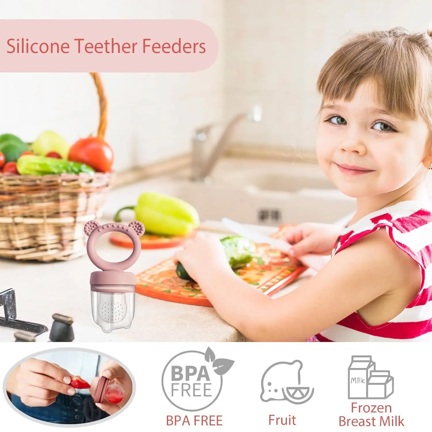 Ensemble tétine, mordeur, moules en silicone