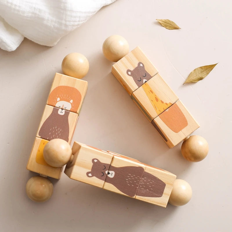 Hochets animaux puzzle et sonores