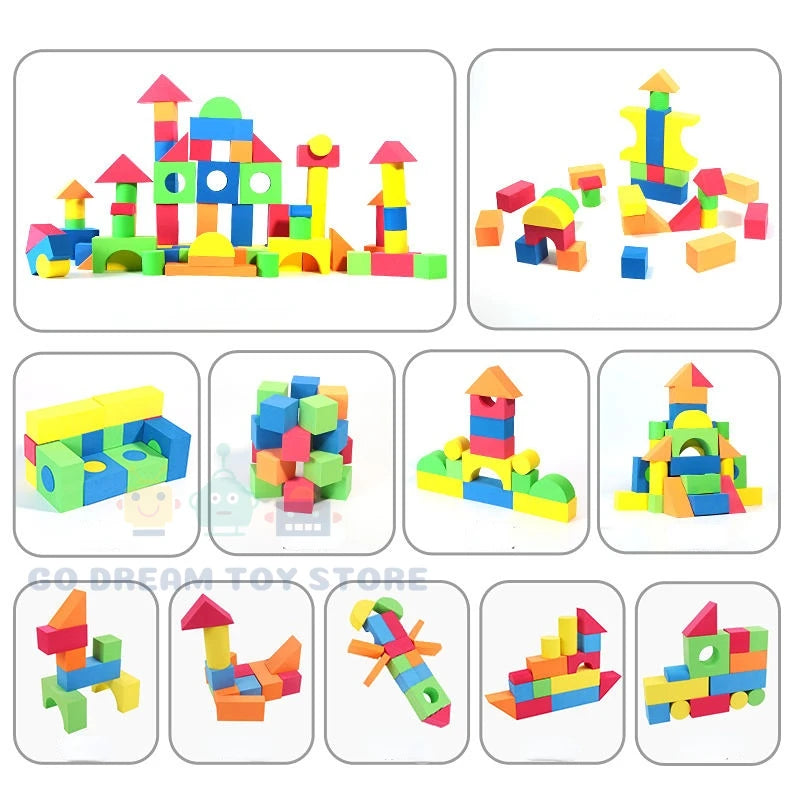 Blocs de construction souples – 46 pièces