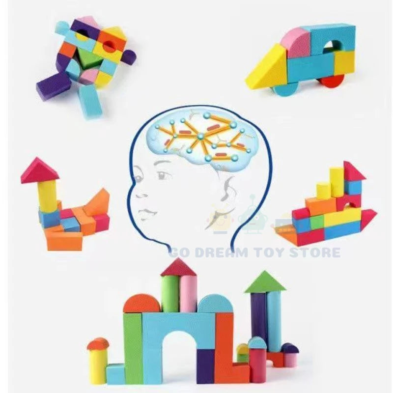 Blocs de construction souples – 46 pièces