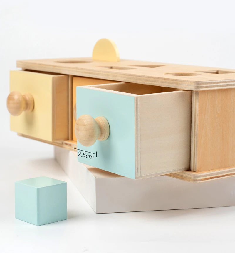 Jeu Montessori – Boîte à Balles en Bois
