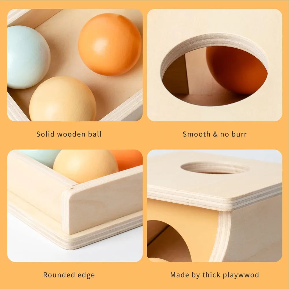 Jeu Montessori – Boîte à Balles en Bois