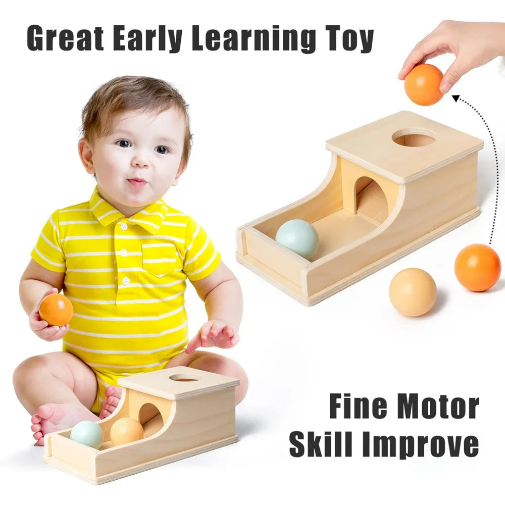 Jeu Montessori – Boîte à Balles en Bois