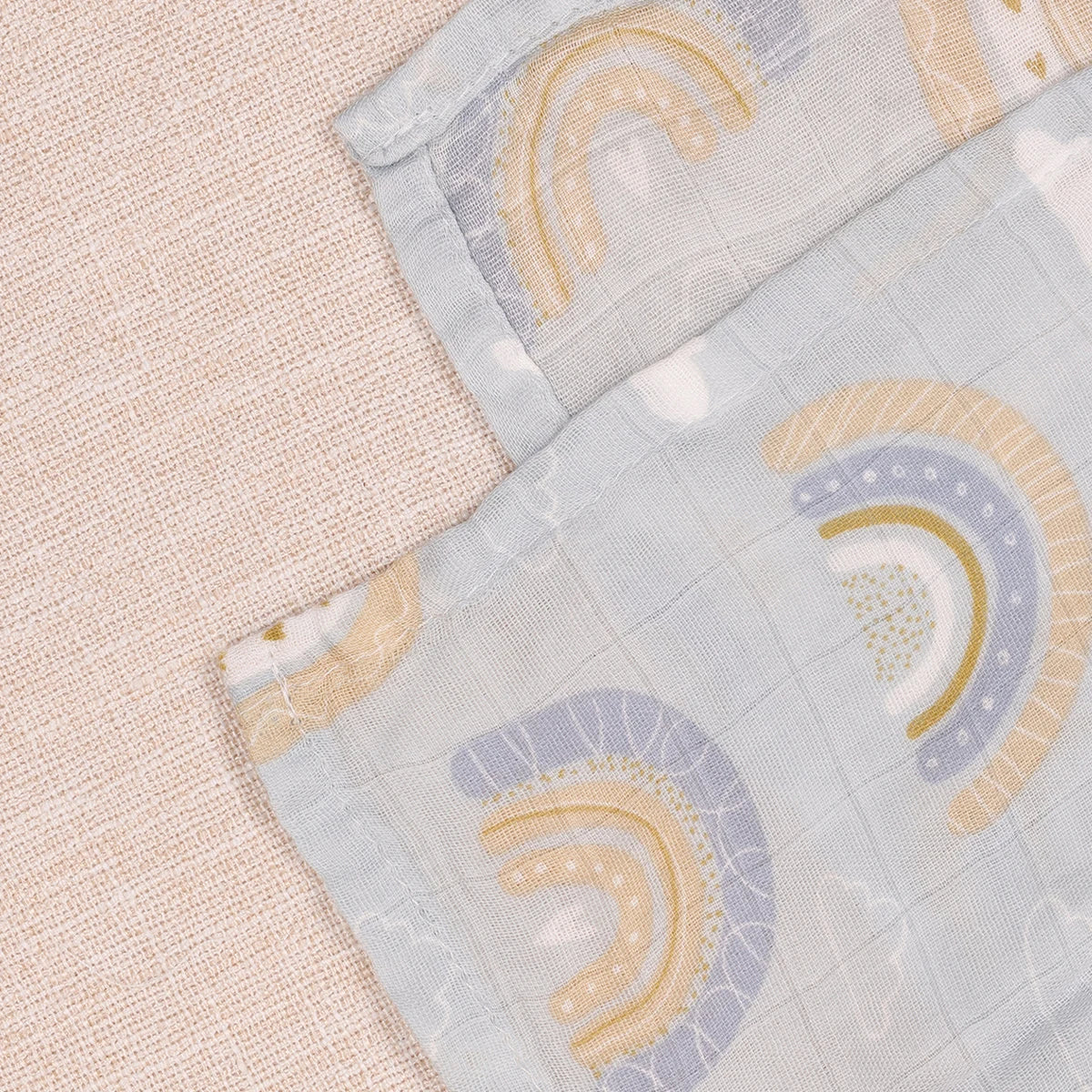 Ensemble de 5 pièces : Serviettes multi-usages en coton et bambou ultra-douce 60x60 cm