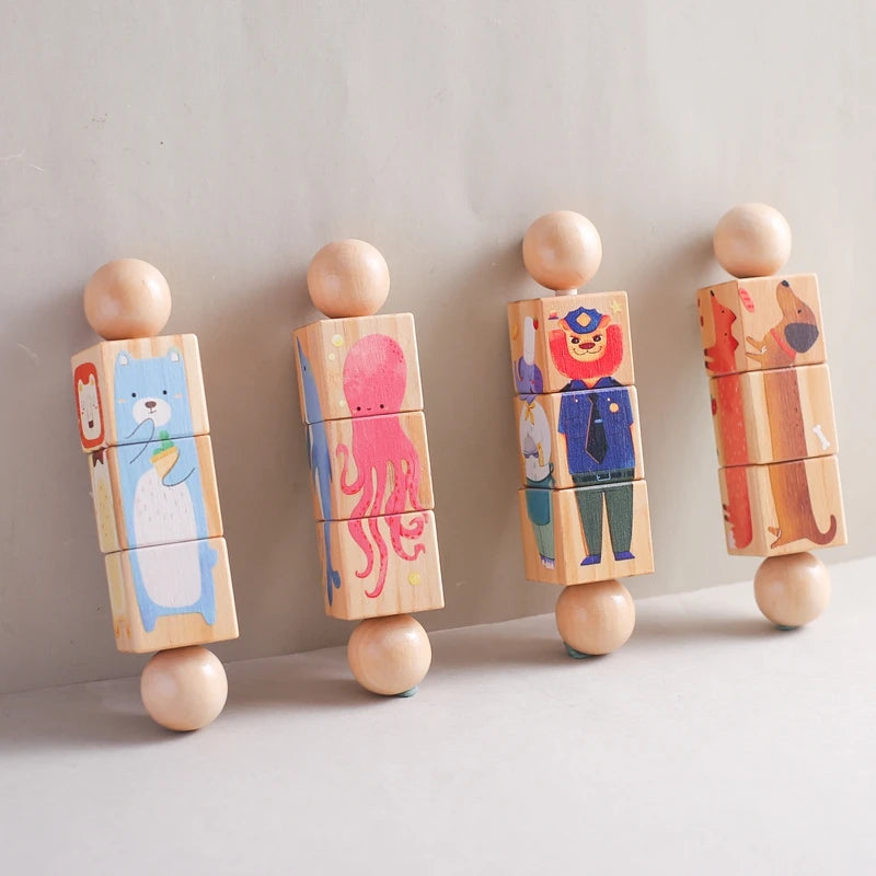 Hochets animaux puzzle et sonores