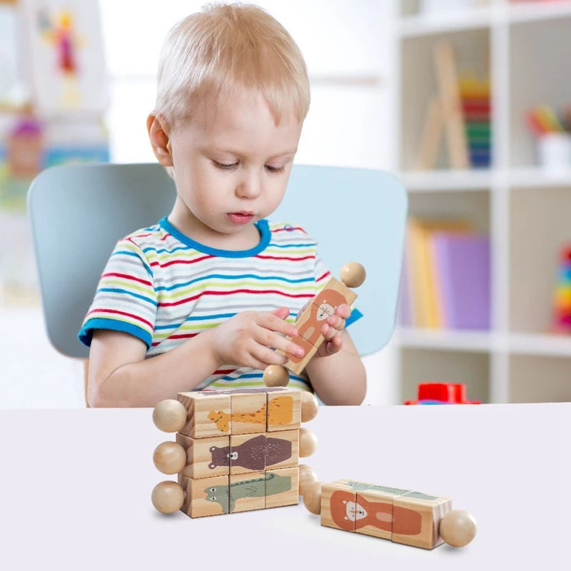 Hochets animaux puzzle et sonores