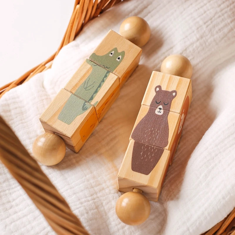 Hochets animaux puzzle et sonores