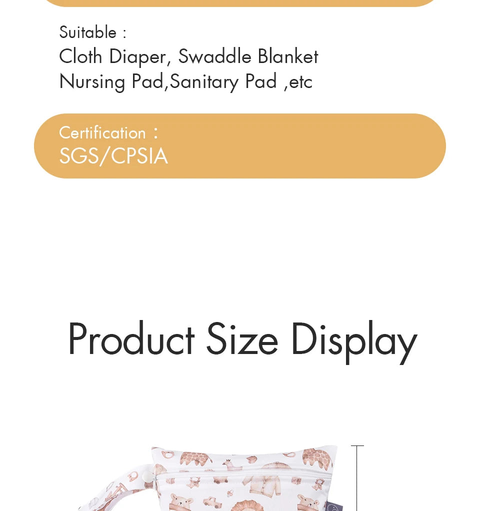 Mini Sac à Langer Imperméable – Pratique, Compact et Éco-Responsable !