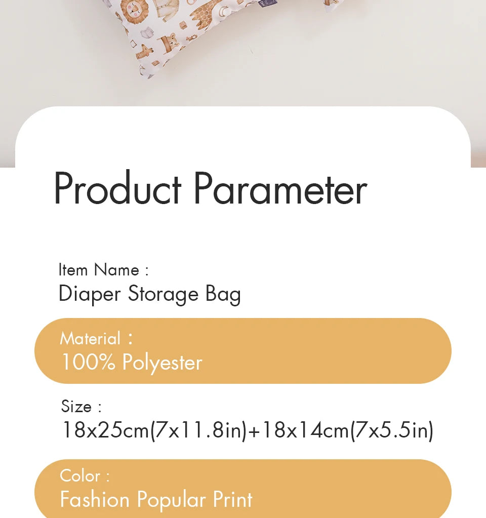 Mini Sac à Langer Imperméable – Pratique, Compact et Éco-Responsable !
