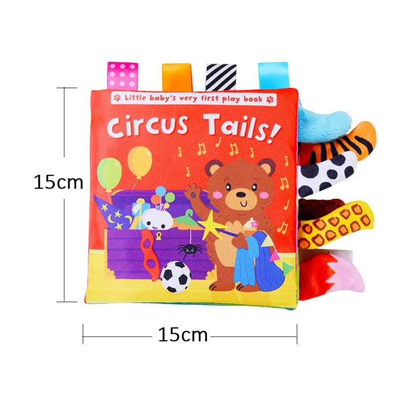 Livre en Tissu Sensoriel pour Bébé – Apprentissage, Éveil et Sécurité