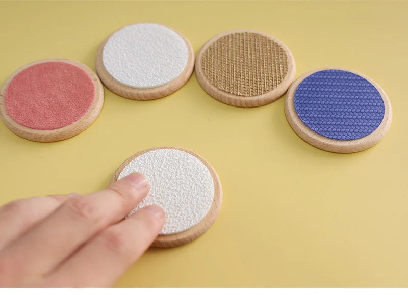 Jeu Sensoriel Montessori – Jeu d'Appariement Tactile et Cognition des Couleurs
