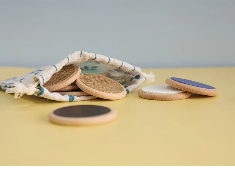 Jeu Sensoriel Montessori – Jeu d'Appariement Tactile et Cognition des Couleurs