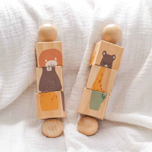 Hochets animaux puzzle et sonores
