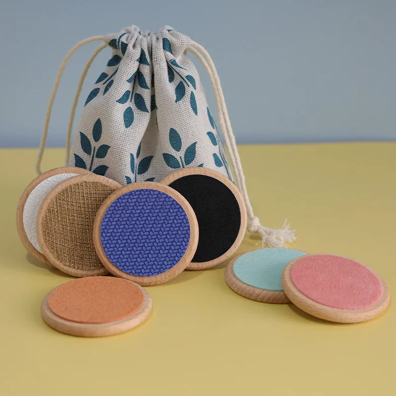 Jeu Sensoriel Montessori – Jeu d'Appariement Tactile et Cognition des Couleurs